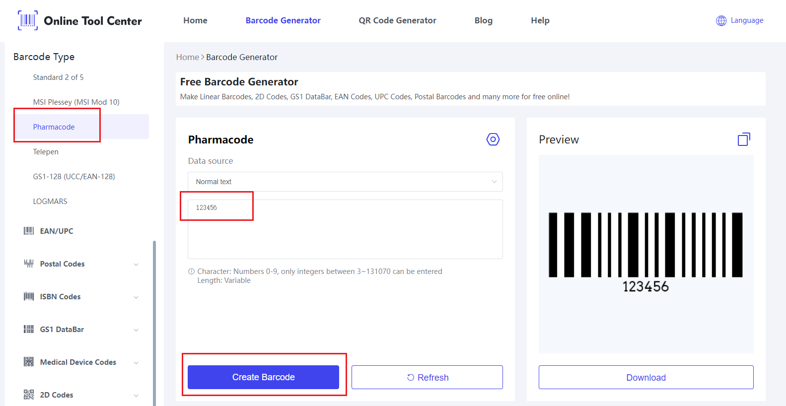 Pharmacode.png létrehozása