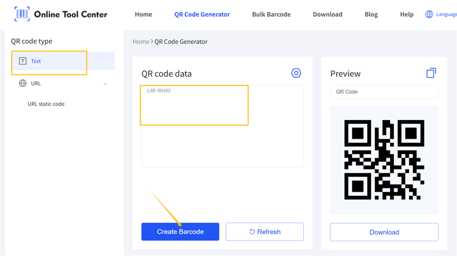 Sz&ouml;veg konvert&aacute;l&aacute;sa QR k&oacute;dra