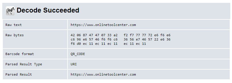 QR kód dekódoló result.png