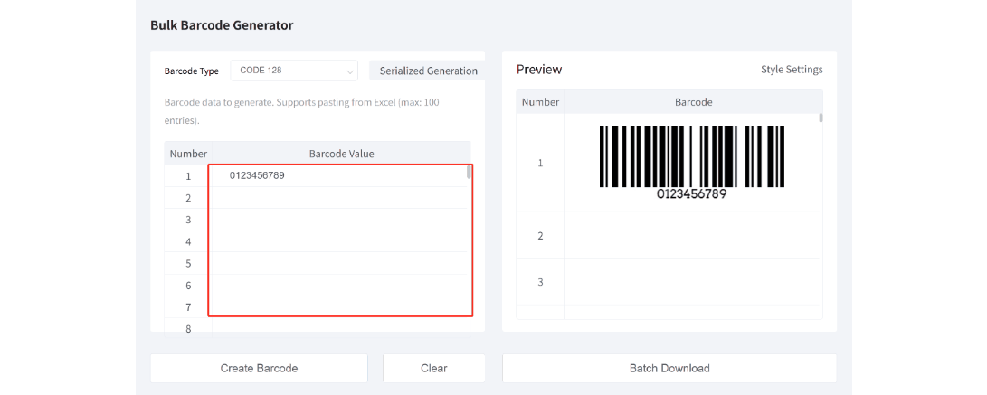 bulk barcode generation.gif tömeges vonalkód generáció.gif