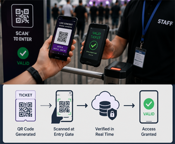 how QR code ticket validation work Hogyan működik a QR kód jegy érvényesítése