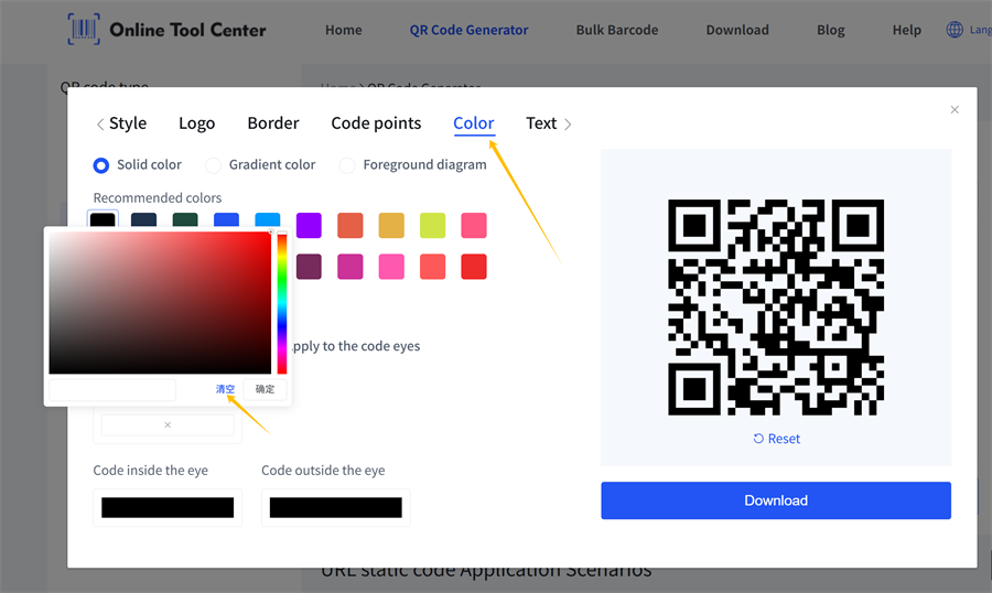 QR k&oacute;d sz&iacute;n