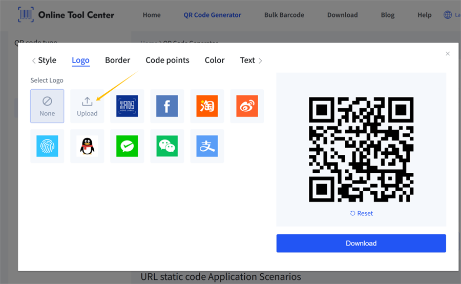 log&oacute; felt&ouml;lt&eacute;se a qr k&oacute;d gener&aacute;torba