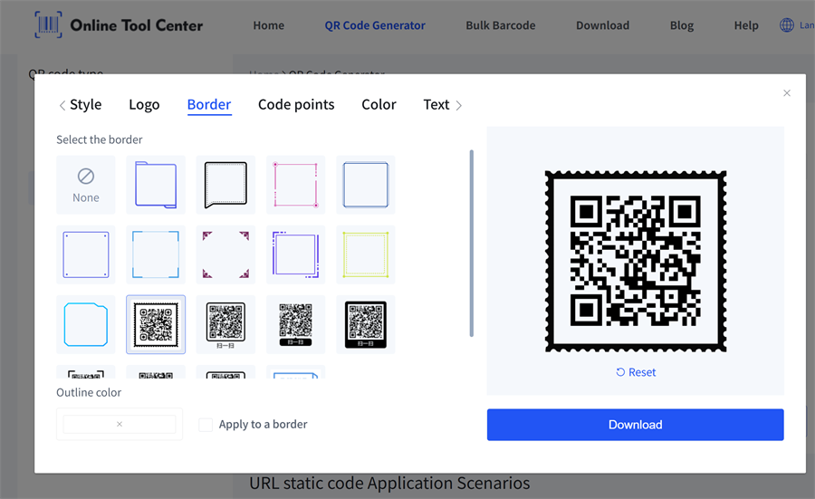 add frame for qr code keret hozzáadása QR kódhoz