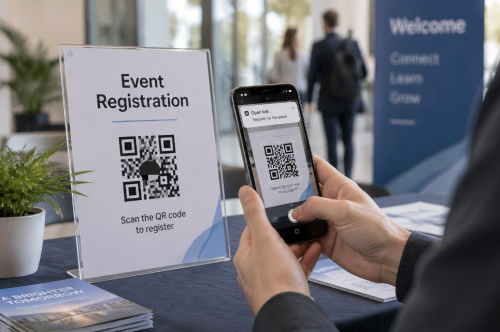 QR Code for Registratio QR kód a regisztrációhoz