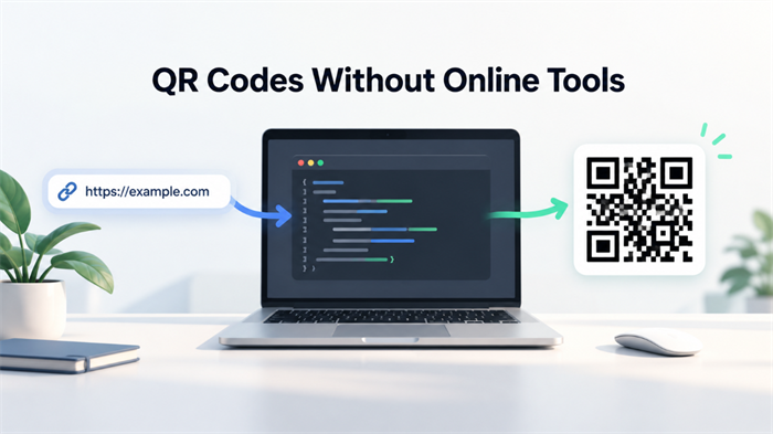 Create a QR Code without online tools Készítsen egy QR kódot online eszközök nélkül