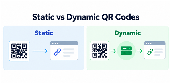 Static vs Dynamic QR Codes Statikus vs dinamikus QR kódok